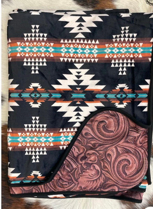 Shop Envi Me Tooled In Aztec Western Throw Blanket