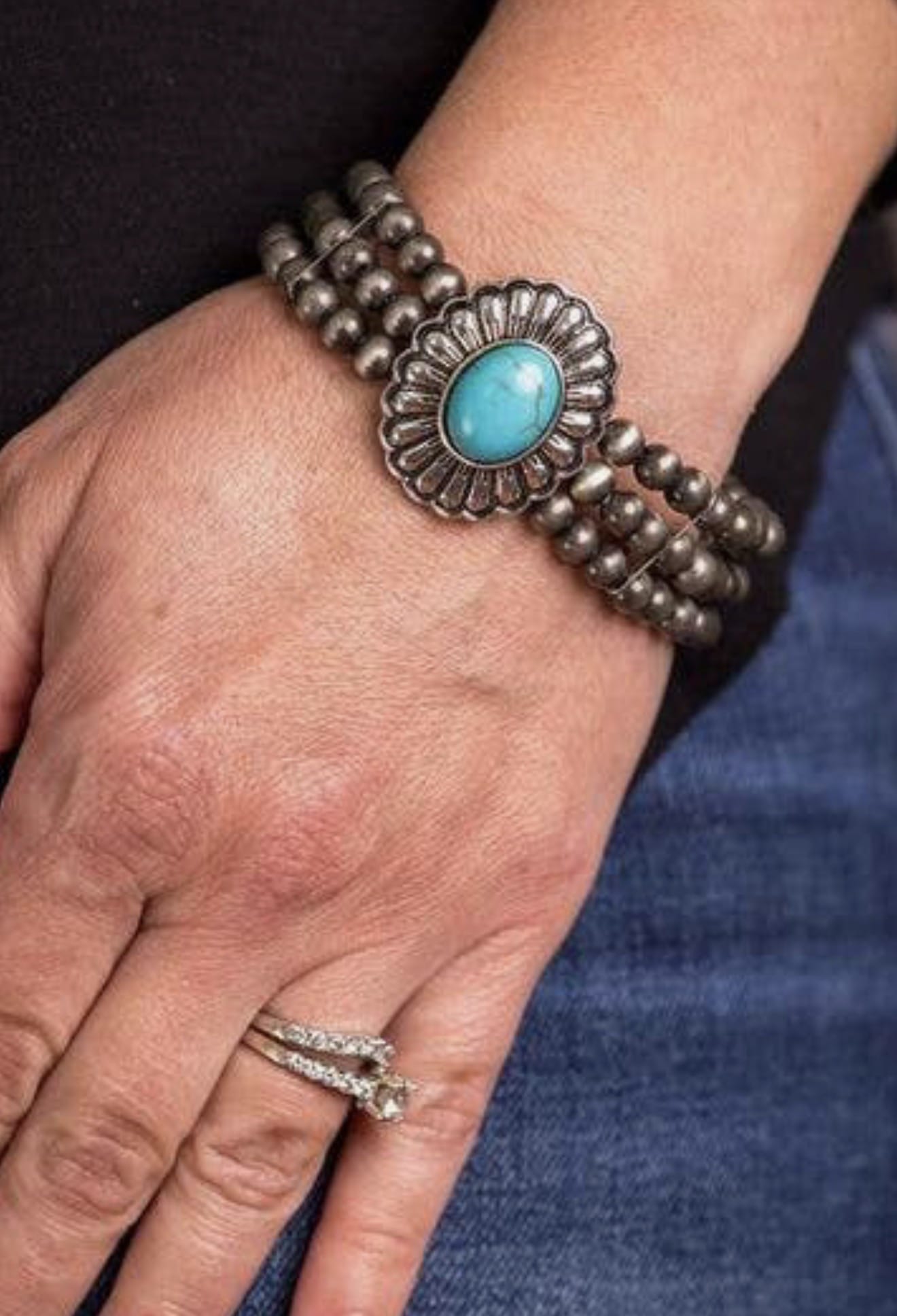 Shop Envi Me Bracelets Silver & Turquoise West of Brazos Southwest Bracelet