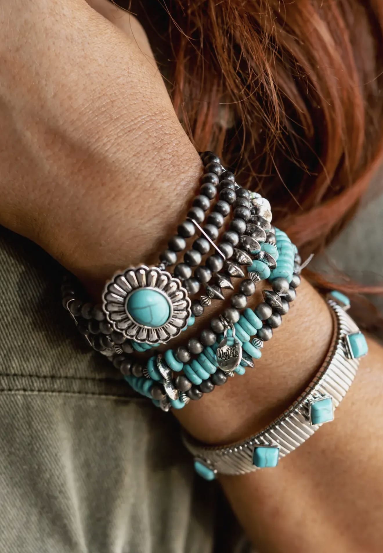 Shop Envi Me Bracelets Silver & Turquoise West of Brazos Southwest Bracelet