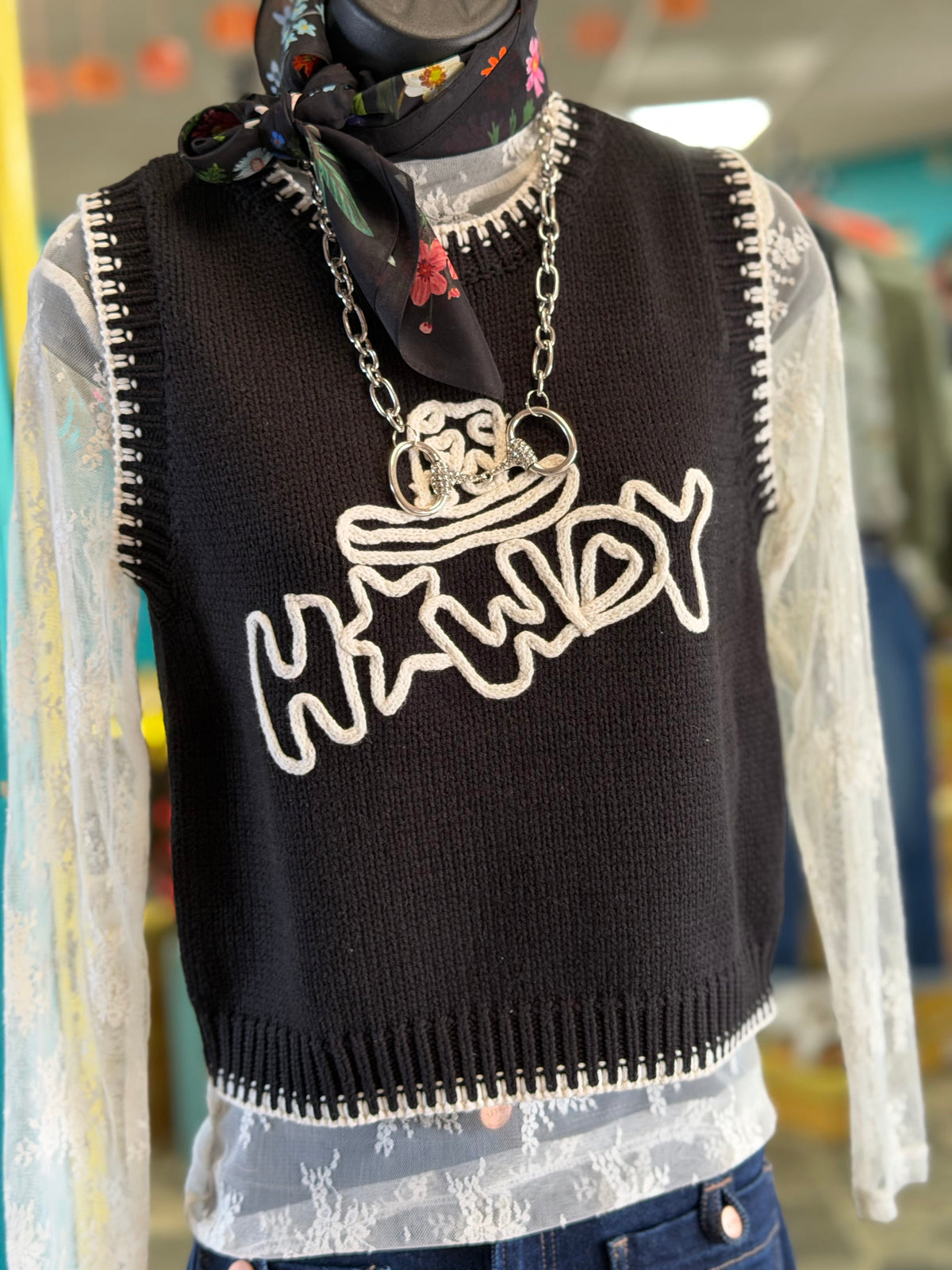 Shop Envi Me Tops and tunics West Of Howdy Cowboy Top/Vest
