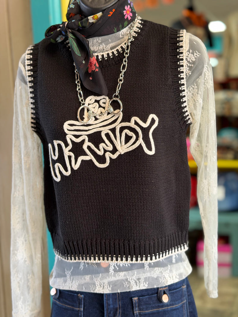 Shop Envi Me Tops and tunics West Of Howdy Cowboy Top/Vest