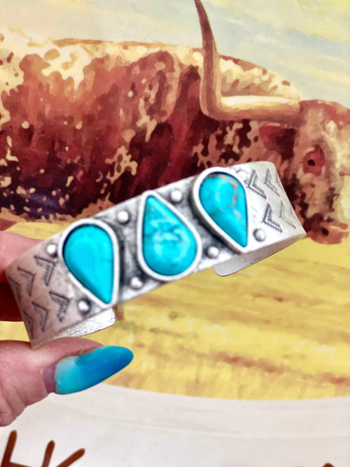 Shop Envi Me Bracelets Always Be Vintage Turquoise Cuff Bracelet