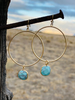 Shop Envi Me Earrings Circle Turquoise Drop Earring