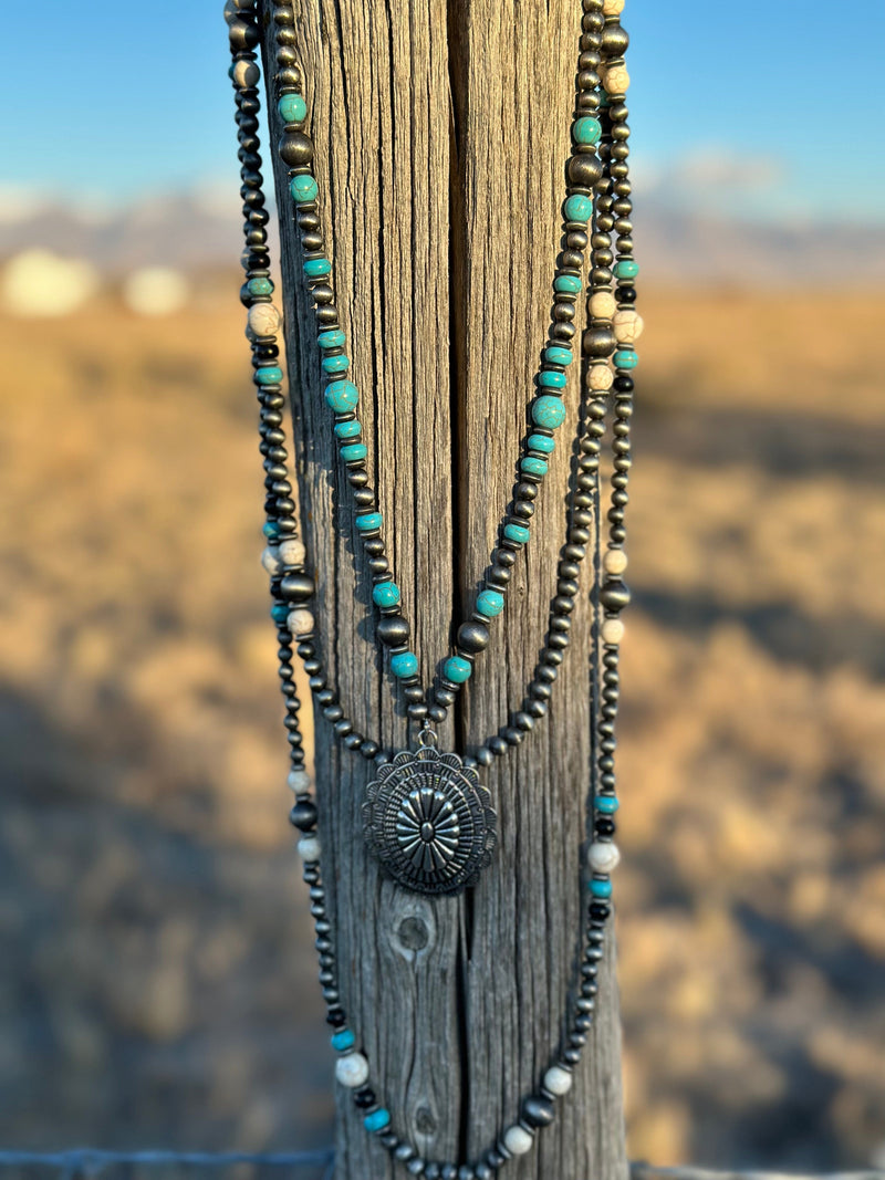 Shop Envi Me Jewelry Silver The Arizona Sun Navajo Pearl Concho Beads