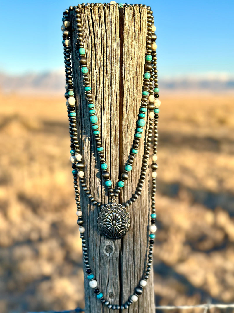 Shop Envi Me Jewelry Silver The Arizona Sun Navajo Pearl Concho Beads