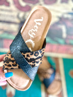 Naughty Monkey Footwear The Austin Cheetah Slide Sandal