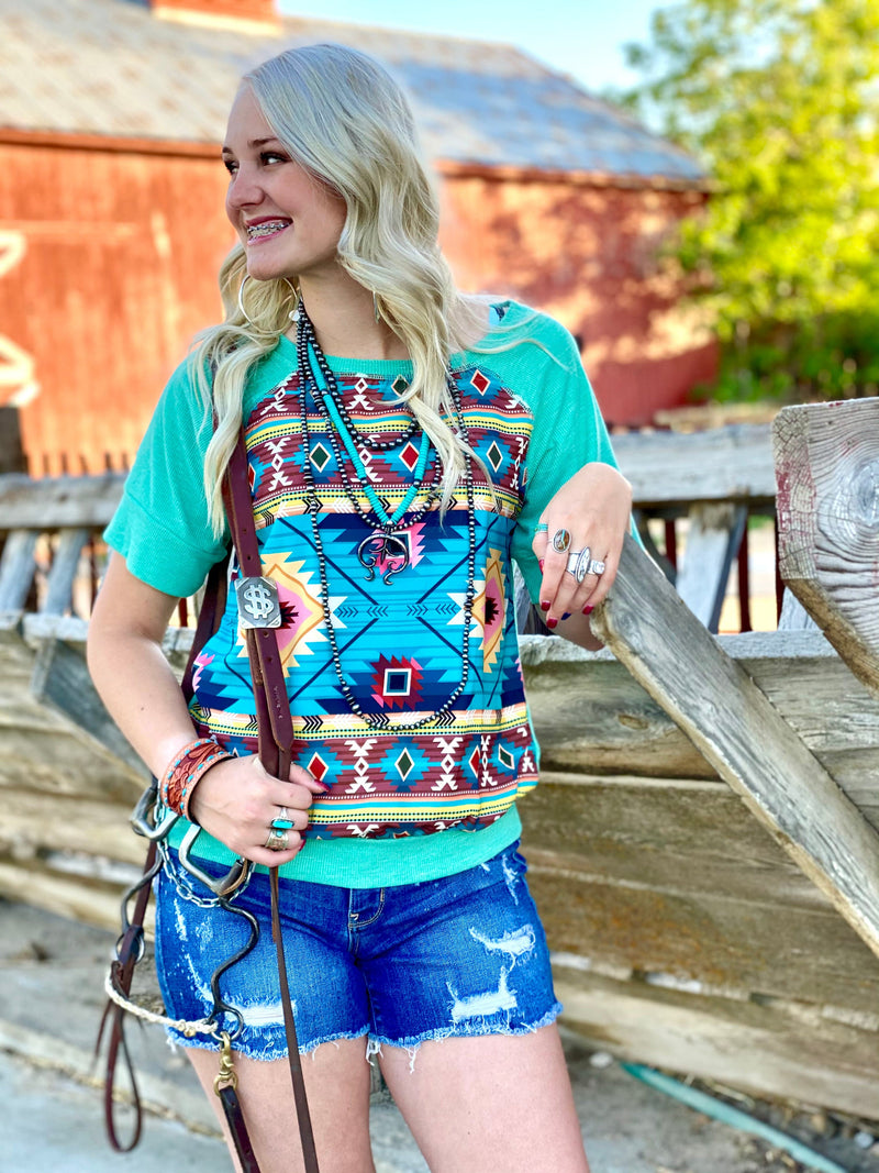 Shop Envi Me Tops and Tunics The Aztec Days Summer Top