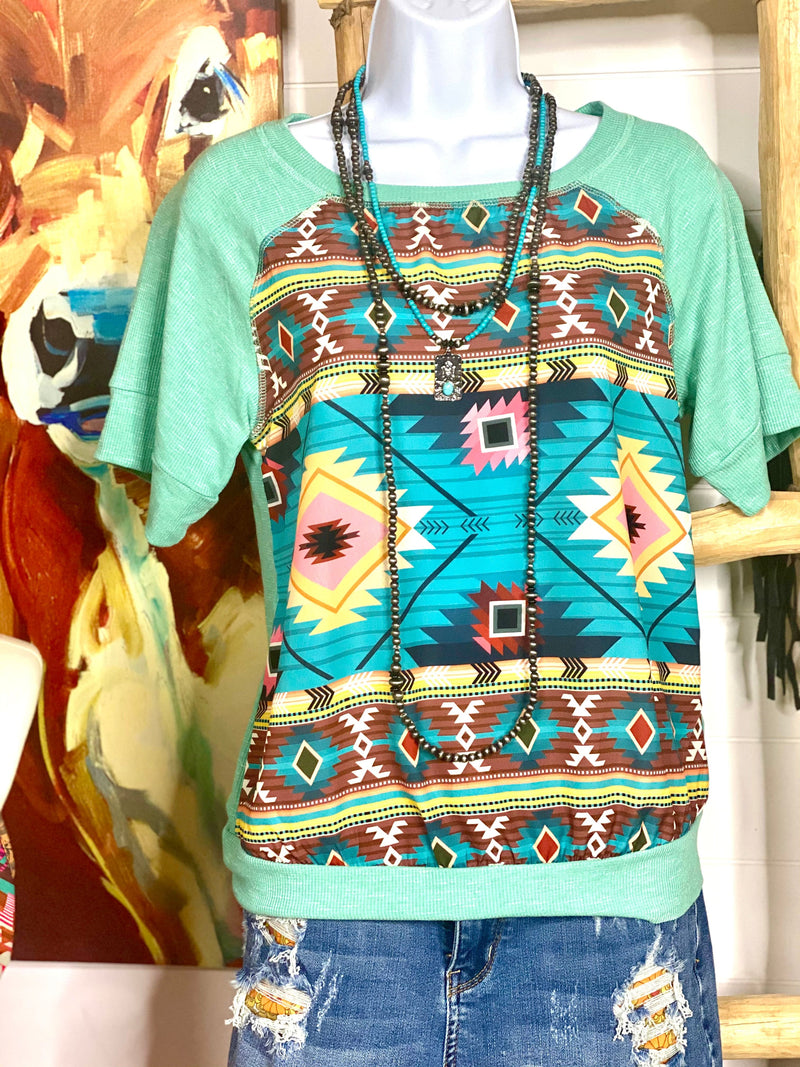 Shop Envi Me Tops and Tunics The Aztec Days Summer Top