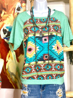 Shop Envi Me Tops and Tunics The Aztec Nights Top