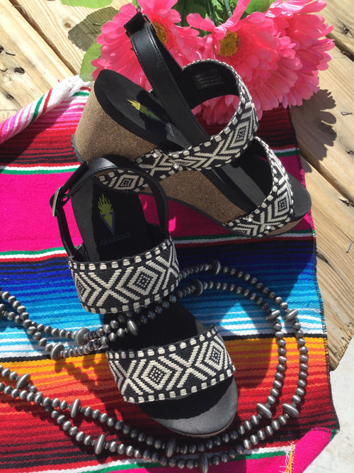 Volatile Footwear The Aztec Sedona Wedge Sandal