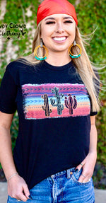 Shop Envi Me It's T-shirt Kinda Day The Aztec Serape Cactus Tee