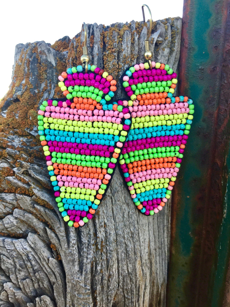 Shop Envi Me Earrings The Bali Beaded Arrow Earrings