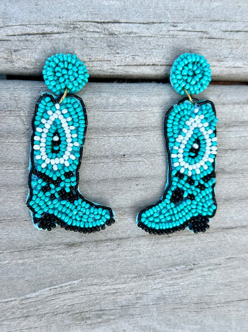 Shop Envi Me Earrings The Bali Beaded Boot Earrings