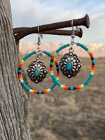 Shop Envi Me Earrings The Be My Beaded Concho Hoop Earrings