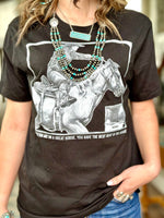 Shop Envi Me Tops and Tunics The Best Seat In The House Barrel Racer Tee