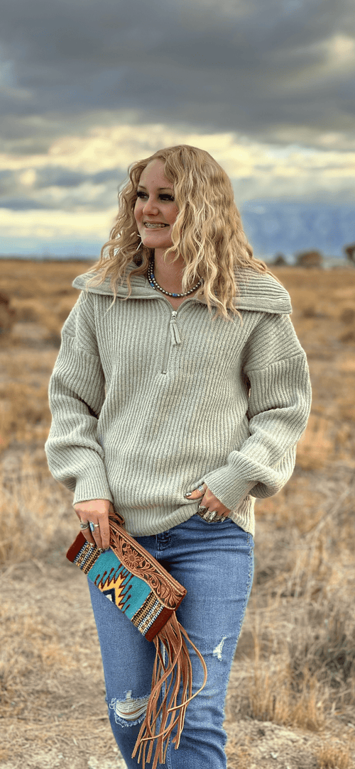Shop Envi Me tops The Billings Sage Cowboy Sweater