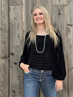 Shop Envi Me Tops and Tunics The Black Monterey Velvet Top