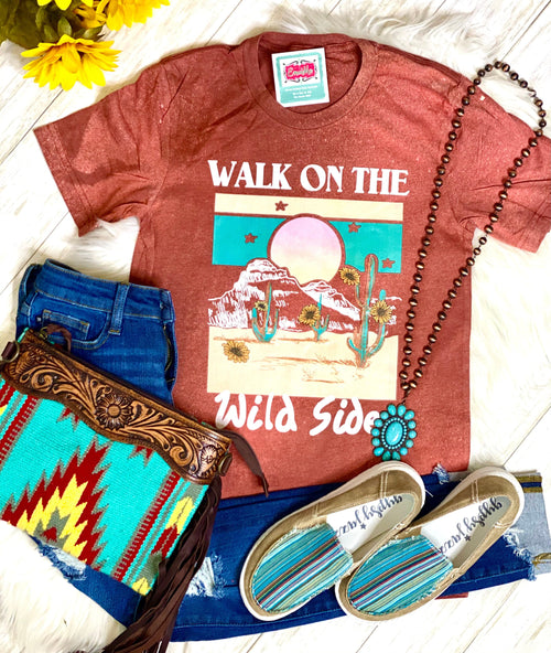 Shop Envi Me It's T-shirt Kinda Day The Bleached Out Walk on The Wild Side Tee