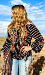 Shop Envi Me Tops and Tunics The Cabo Margarita Embroidered Top