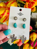 Shop Envi Me Earrings Turquoise The Cactus Earring Set