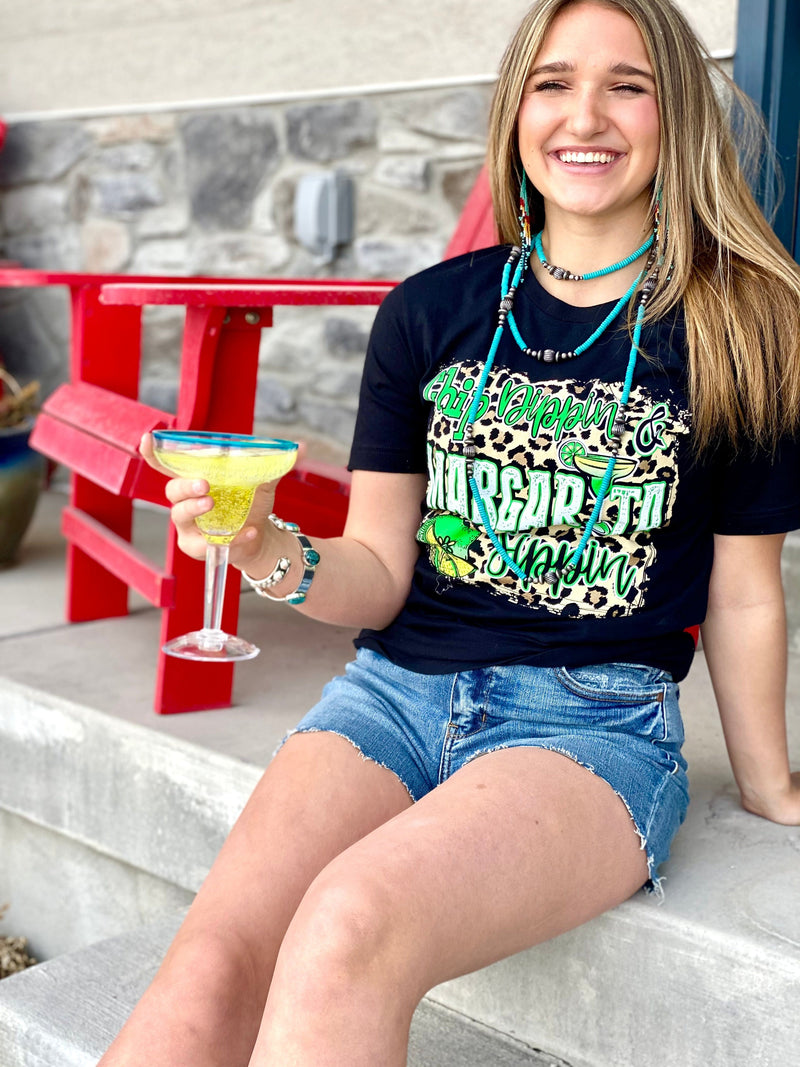 Shop Envi Me Tops and Tunics The Cheetah Chip Dippin & Margarita Sippin Cinco De Mayo Tee