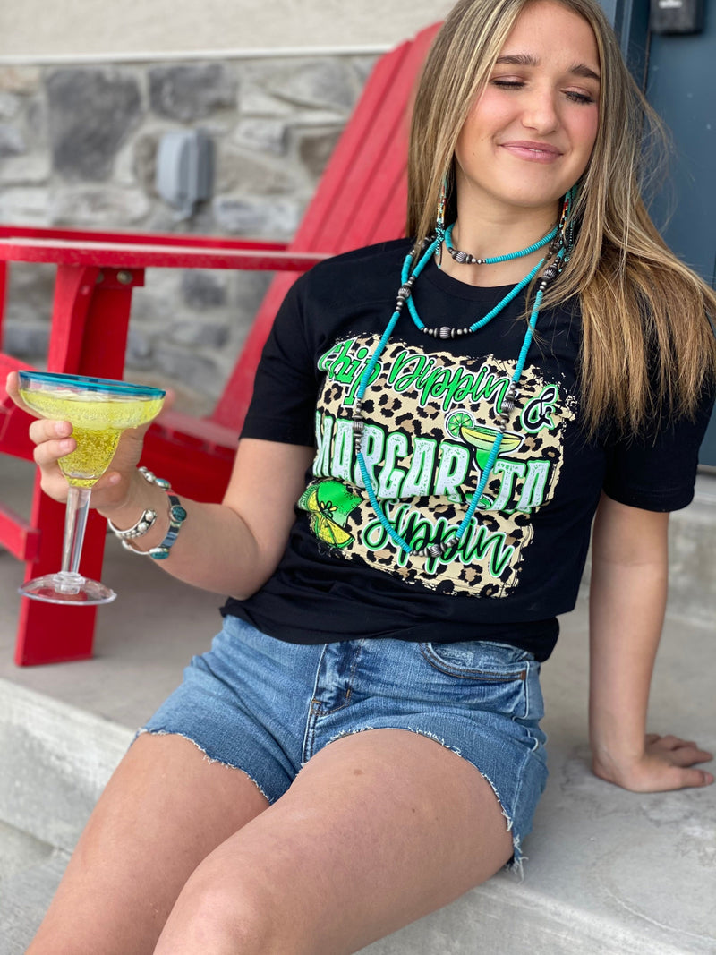 Shop Envi Me Tops and Tunics The Cheetah Chip Dippin & Margarita Sippin Cinco De Mayo Tee