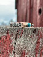 Shop Envi Me Bracelets Sterling Silver Copper & Blue Bird Kingman Turquoise The Cheyenne Copper Sterling Silver & Turquoise (Real) Cuff Bracelet