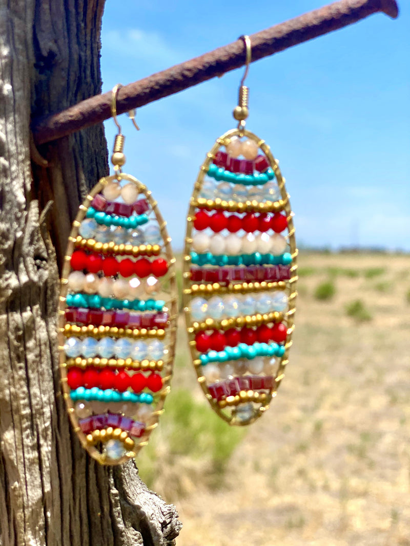 Shop Envi Me Earrings Multi The Cleo Summer Beaded Earrings