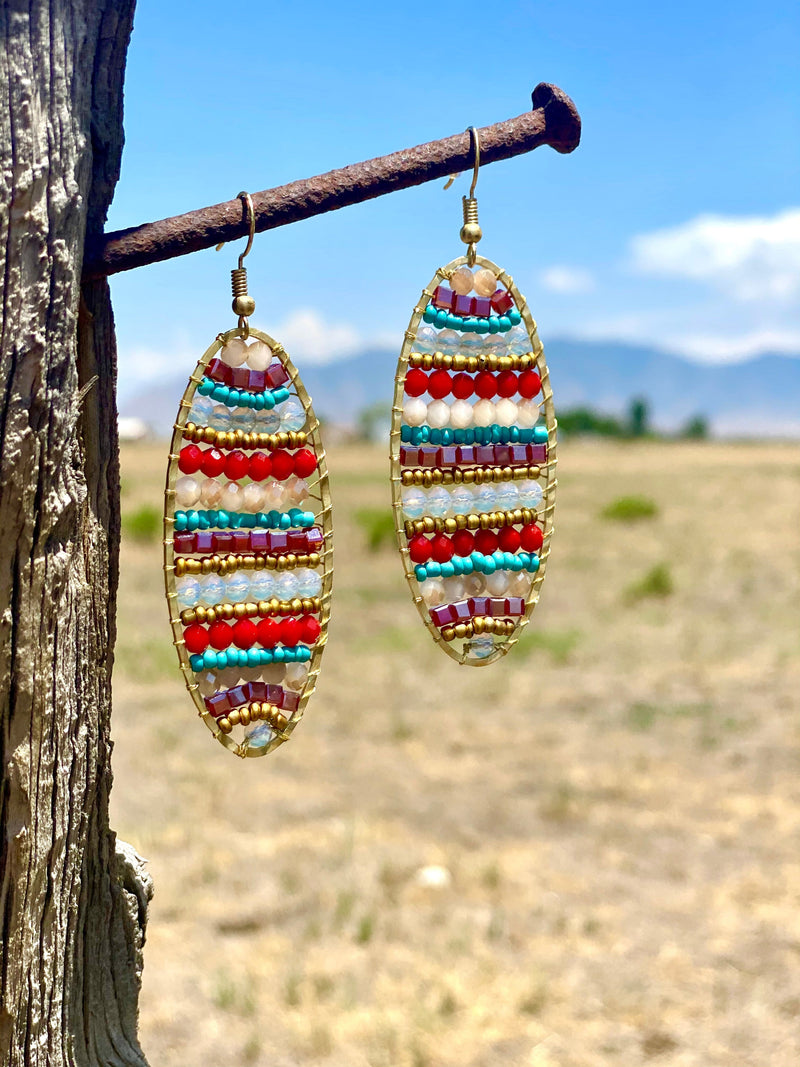 Shop Envi Me Earrings Multi The Cleo Summer Beaded Earrings