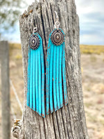 Shop Envi Me Earrings Turquoise The Concho Turquoise Fringe Earrings