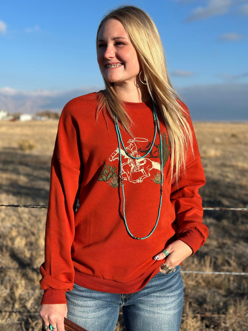 Shop Envi Me Tops and Tunics The Cowboy Way Sweatshirt