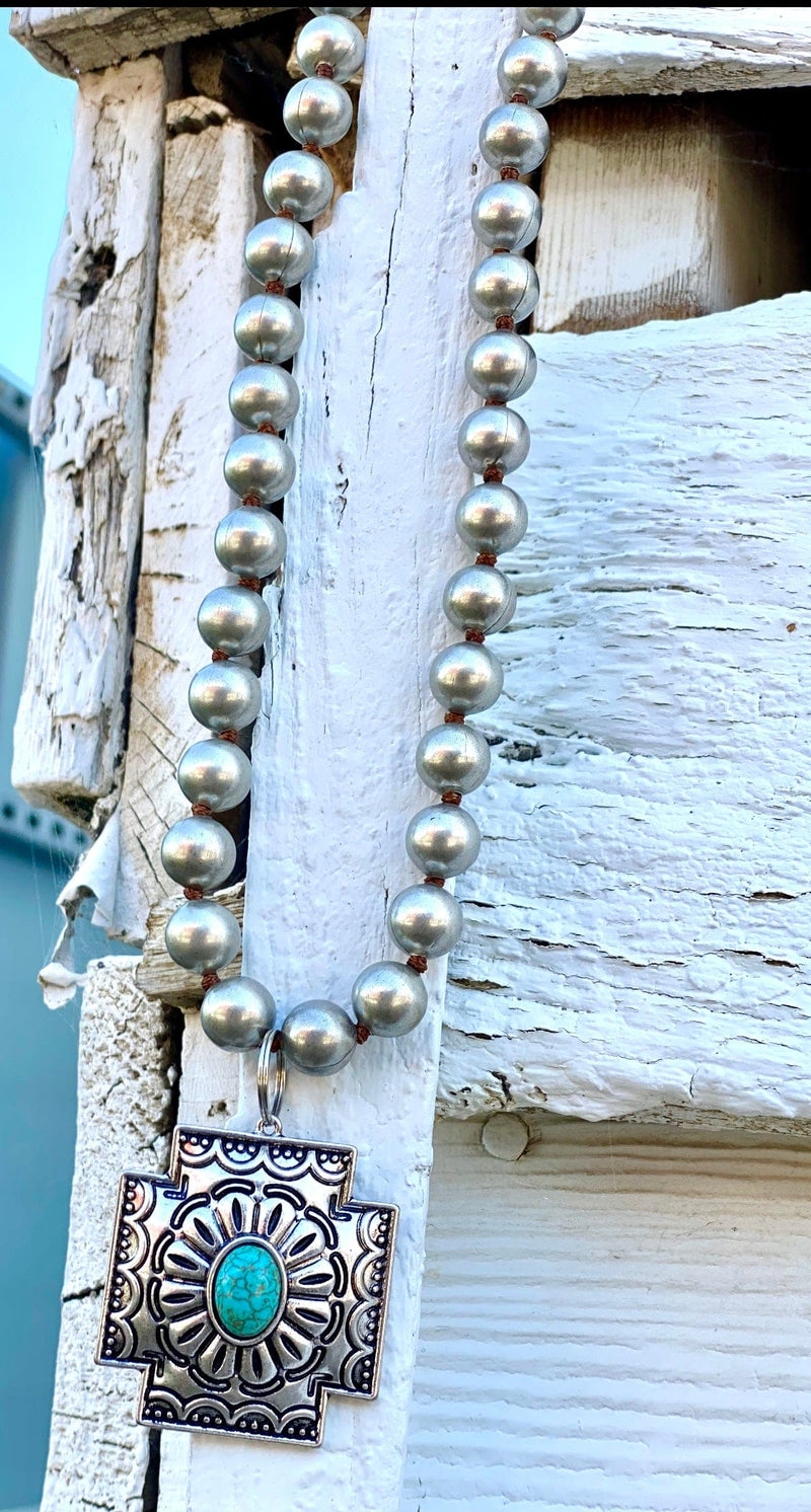 Shop Envi Me Necklaces The Cross Concho  Pendant Necklace