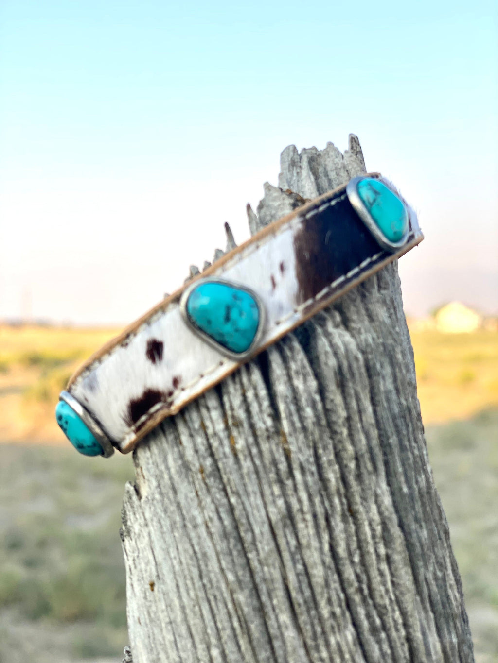 Cowhide cuff bracelet sale