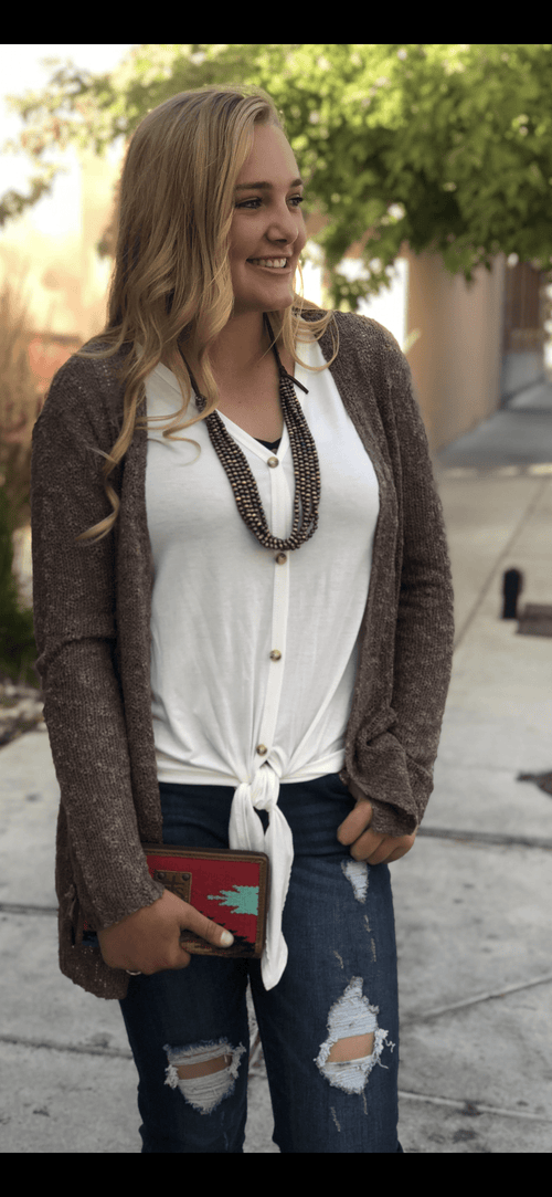 Shop Envi Me Cardigans and Kimonos The Desert Sand Loose Weave Cardigan