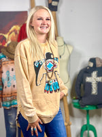 Shop Envi Me Cardigans and Kimonos The Fall Aztec Thunderbird Sweatshirt