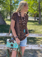 Umgee Tops The Fall City Kitty Cheetah Top