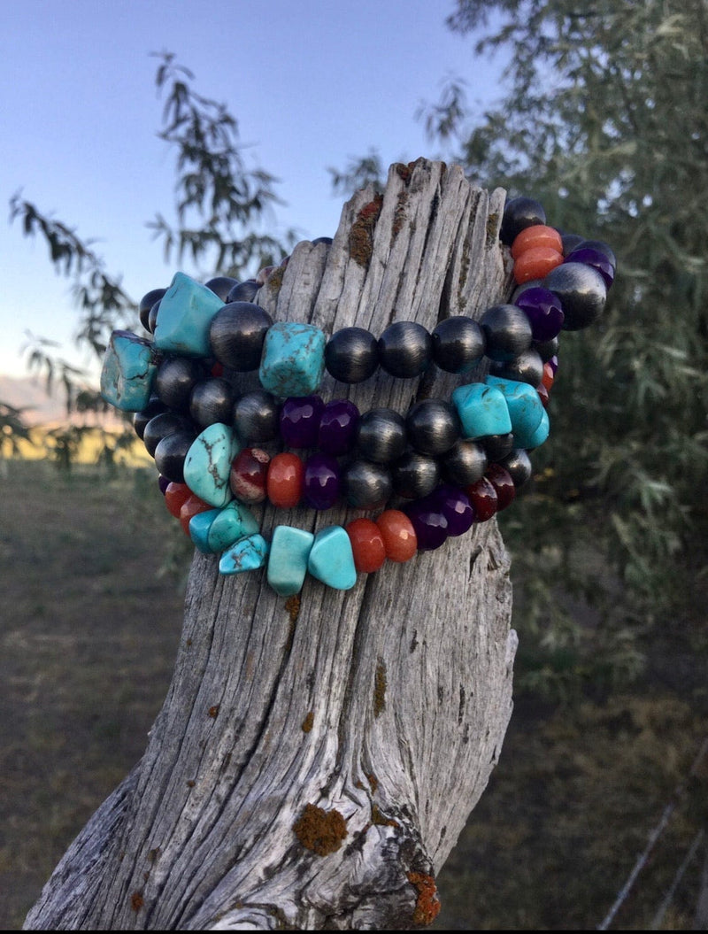 Shop Envi Me Jewelry One / Multi The Fall Colors Stack Bracelets