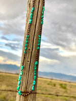 Shop Envi Me Necklaces The Fall Copper Bead and Turquoise Chunk Necklace