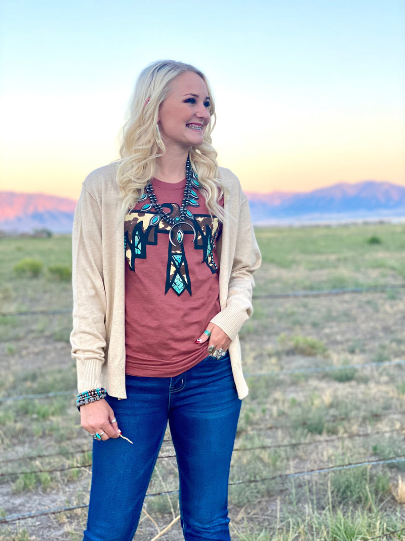 Shop Envi Me Cardigans and Kimonos The Fall Desert Plains Cream Cardigan