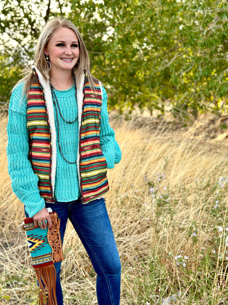 Shop Envi Me Outerwear The Fall Fiesta Aztec Vest