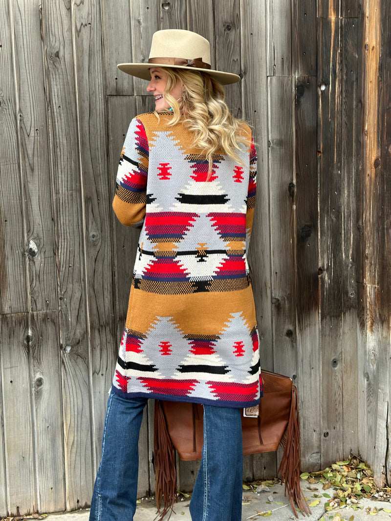 Shop Envi Me Cardigans and Kimonos The Fall Tejas Aztec Cardigan