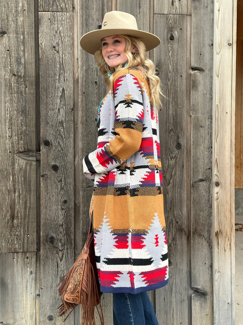 Shop Envi Me Cardigans and Kimonos The Fall Tejas Aztec Cardigan