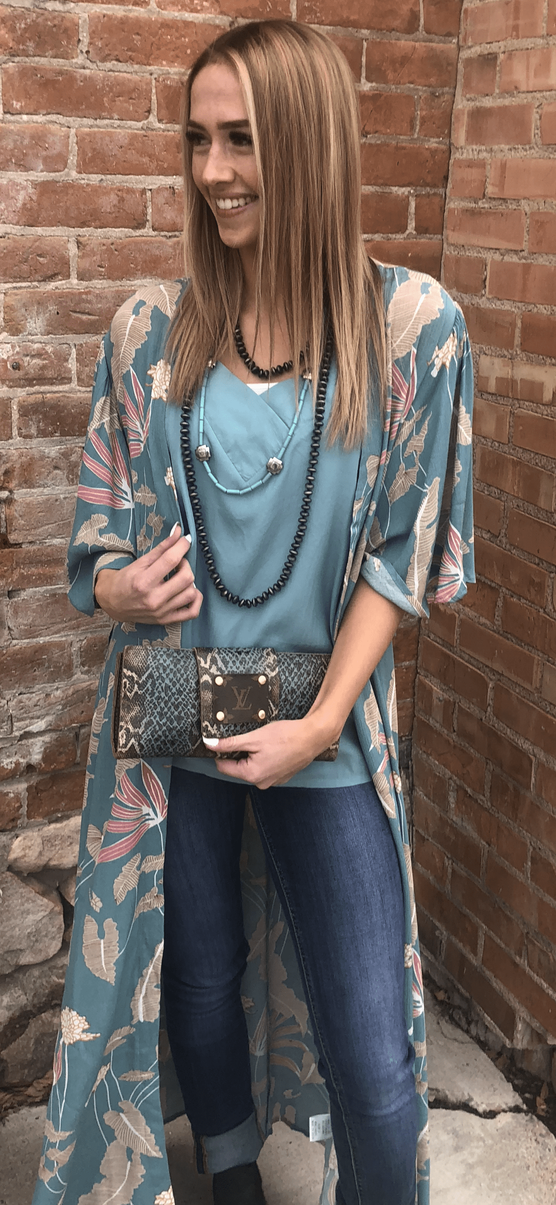 Floral sales duster cardigan