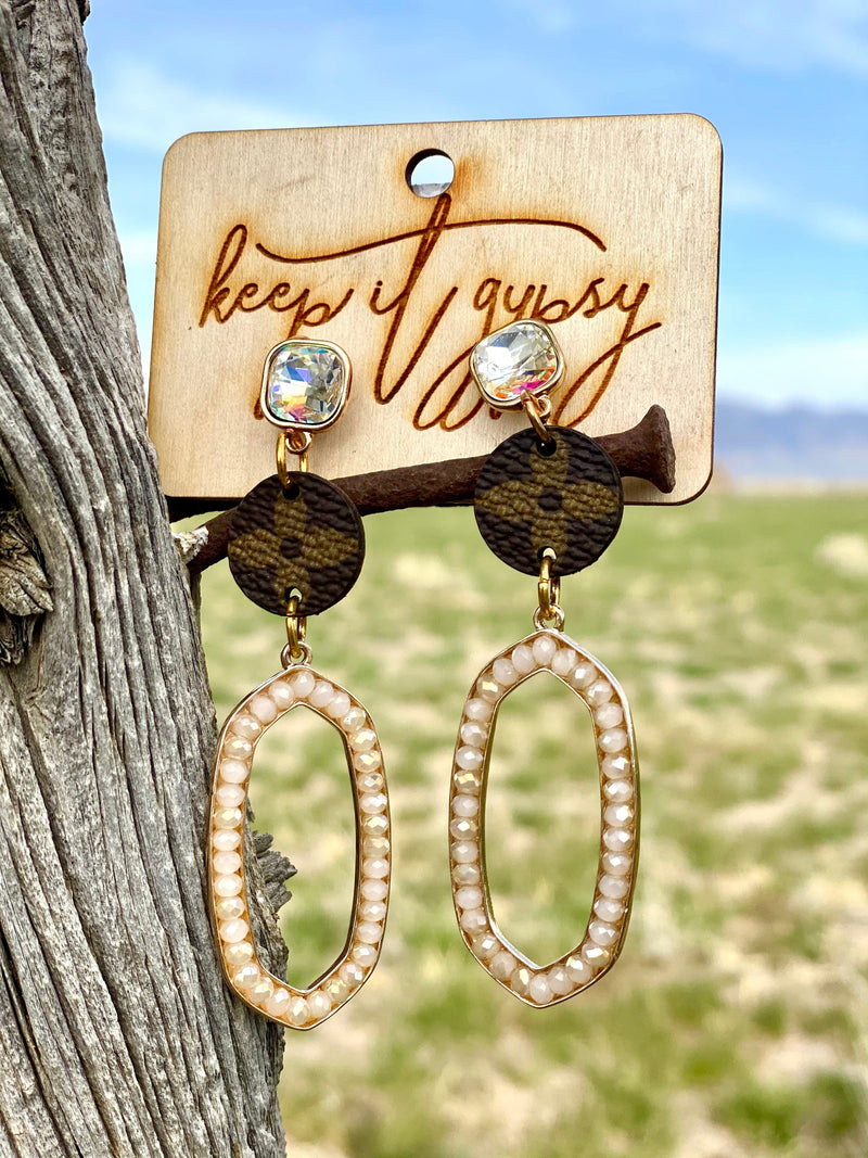 Shop Envi Me Earrings One The Gypsy Gold Crystal Drop Earrings