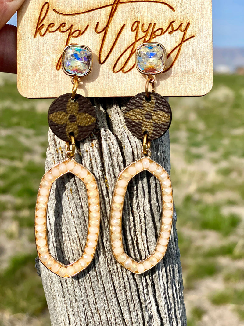 The Gypsy Gold Crystal Drop Earrings