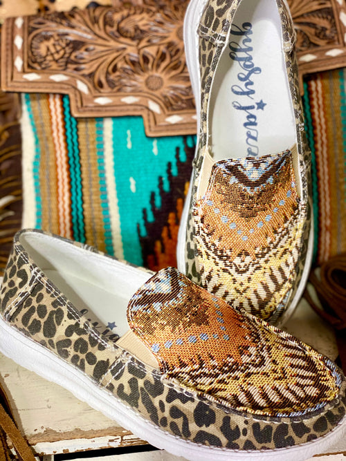 Yellow Box Footwear The Gypsy Jazz Cheetah Aztec Dude Shoe