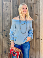 Shop Envi Me Tops and Tunics The Icey Mint Corded Top