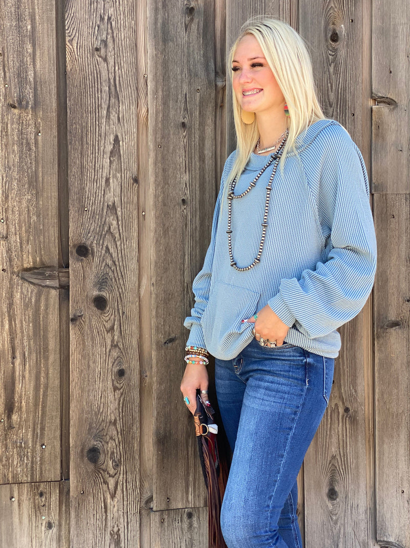 Shop Envi Me Tops and Tunics The Icey Mint Corded Top