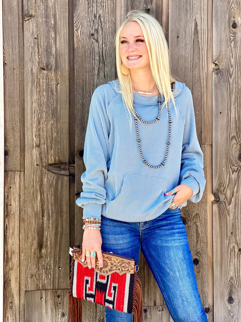 Shop Envi Me Tops and Tunics The Icey Mint Corded Top