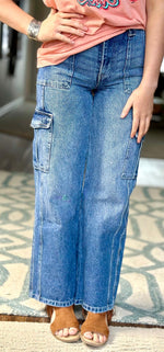 Shop Envi Me The KanCan Cargo Crop Denim